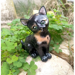 Statue chat personnalisée